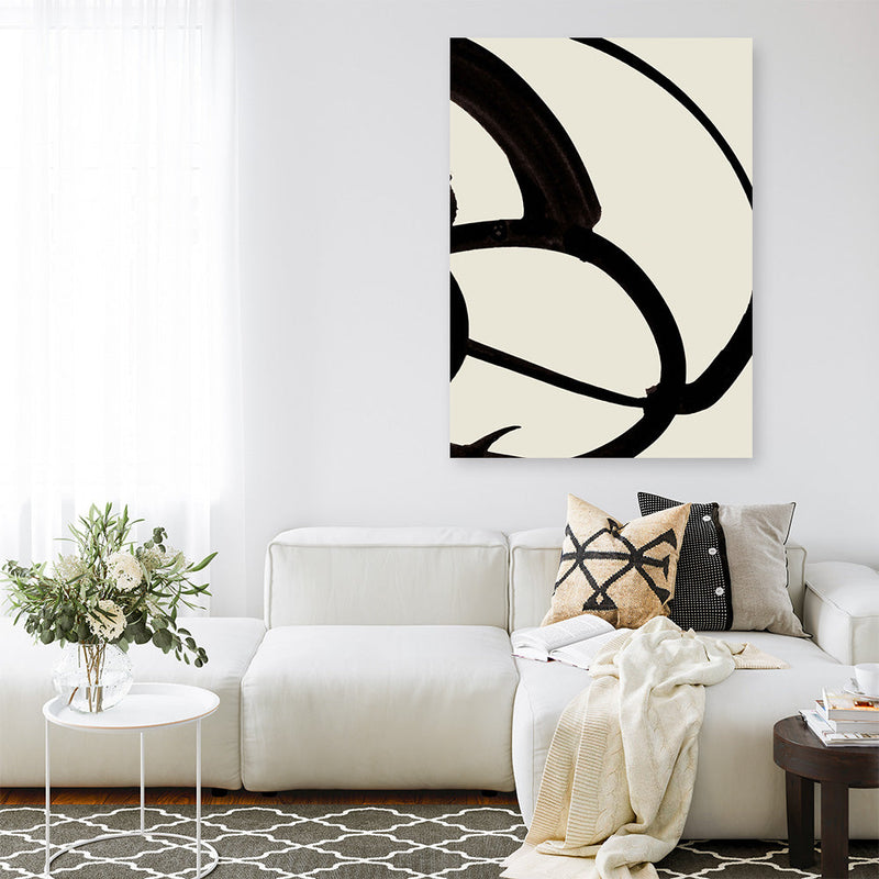 Shop Mono Brush 1 Canvas Print a painted abstract themed framed canvas wall art print from The Print Emporium artwork collection - Buy Australian made fine art painting style stretched canvas prints for the home and your interior decor space, TPE-DH-073-CA-35X46-NF