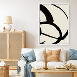 Shop Mono Brush 1 Canvas Print a painted abstract themed framed canvas wall art print from The Print Emporium artwork collection - Buy Australian made fine art painting style stretched canvas prints for the home and your interior decor space, TPE-DH-073-CA-35X46-NF