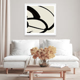 Shop Mono Brush 1 (Square) Art Print a painted abstract themed wall art print from The Print Emporium wall artwork collection - Buy Australian made fine art painting style poster and framed prints for the home and your interior decor room, TPE-DH-296-AP