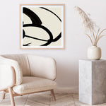 Shop Mono Brush 1 (Square) Art Print a painted abstract themed wall art print from The Print Emporium wall artwork collection - Buy Australian made fine art painting style poster and framed prints for the home and your interior decor room, TPE-DH-296-AP