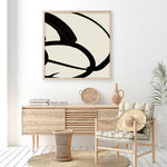 Shop Mono Brush 1 (Square) Art Print a painted abstract themed wall art print from The Print Emporium wall artwork collection - Buy Australian made fine art painting style poster and framed prints for the home and your interior decor room, TPE-DH-296-AP