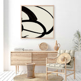 Shop Mono Brush 1 (Square) Art Print a painted abstract themed wall art print from The Print Emporium wall artwork collection - Buy Australian made fine art painting style poster and framed prints for the home and your interior decor room, TPE-DH-296-AP