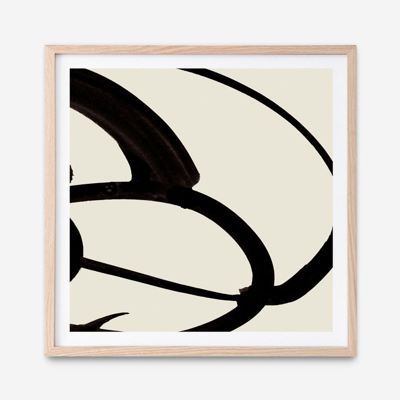 Shop Mono Brush 1 (Square) Art Print a painted abstract themed wall art print from The Print Emporium wall artwork collection - Buy Australian made fine art painting style poster and framed prints for the home and your interior decor room, TPE-DH-296-AP