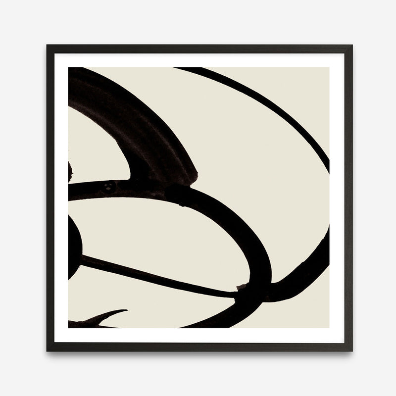 Shop Mono Brush 1 (Square) Art Print a painted abstract themed wall art print from The Print Emporium wall artwork collection - Buy Australian made fine art painting style poster and framed prints for the home and your interior decor room, TPE-DH-296-AP