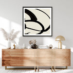 Shop Mono Brush 1 (Square) Art Print a painted abstract themed wall art print from The Print Emporium wall artwork collection - Buy Australian made fine art painting style poster and framed prints for the home and your interior decor room, TPE-DH-296-AP