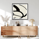 Shop Mono Brush 1 (Square) Art Print a painted abstract themed wall art print from The Print Emporium wall artwork collection - Buy Australian made fine art painting style poster and framed prints for the home and your interior decor room, TPE-DH-296-AP