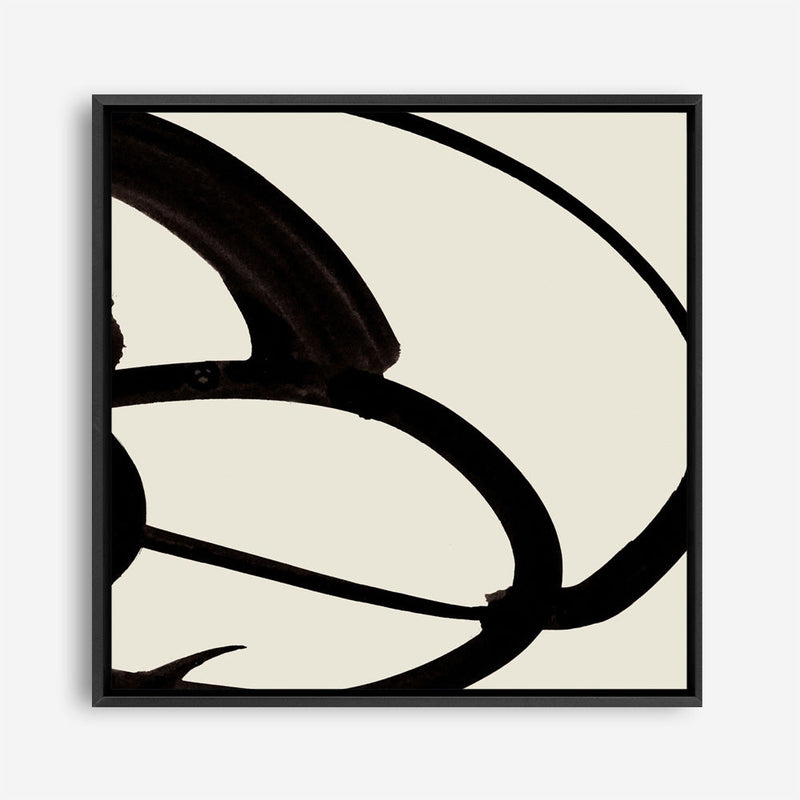 Shop Mono Brush 1 (Square) Canvas Print a painted abstract themed framed canvas wall art print from The Print Emporium artwork collection - Buy Australian made fine art painting style stretched canvas prints for the home and your interior decor space, TPE-DH-296-CA-40X40-NF