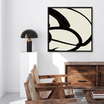 Shop Mono Brush 1 (Square) Canvas Print a painted abstract themed framed canvas wall art print from The Print Emporium artwork collection - Buy Australian made fine art painting style stretched canvas prints for the home and your interior decor space, TPE-DH-296-CA-40X40-NF
