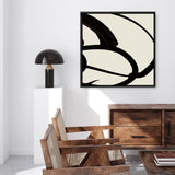 Shop Mono Brush 1 (Square) Canvas Print a painted abstract themed framed canvas wall art print from The Print Emporium artwork collection - Buy Australian made fine art painting style stretched canvas prints for the home and your interior decor space, TPE-DH-296-CA-40X40-NF