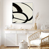 Shop Mono Brush 1 (Square) Canvas Print a painted abstract themed framed canvas wall art print from The Print Emporium artwork collection - Buy Australian made fine art painting style stretched canvas prints for the home and your interior decor space, TPE-DH-296-CA-40X40-NF