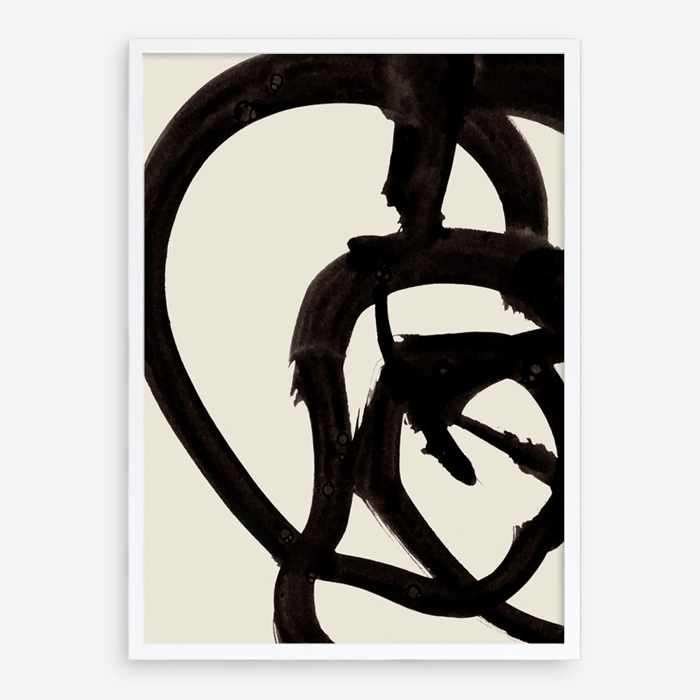 Shop Mono Brush 2 Art Print a painted abstract themed wall art print from The Print Emporium wall artwork collection - Buy Australian made fine art painting style poster and framed prints for the home and your interior decor room, TPE-DH-074-AP