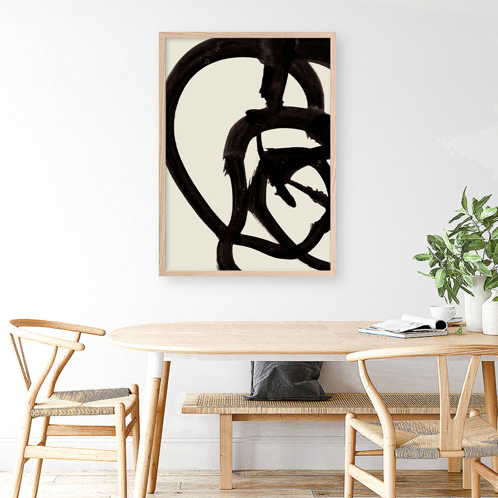 Shop Mono Brush 2 Art Print a painted abstract themed wall art print from The Print Emporium wall artwork collection - Buy Australian made fine art painting style poster and framed prints for the home and your interior decor room, TPE-DH-074-AP