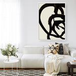 Shop Mono Brush 2 Canvas Print a painted abstract themed framed canvas wall art print from The Print Emporium artwork collection - Buy Australian made fine art painting style stretched canvas prints for the home and your interior decor space, TPE-DH-074-CA-35X46-NF