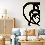 Shop Mono Brush 2 Canvas Print a painted abstract themed framed canvas wall art print from The Print Emporium artwork collection - Buy Australian made fine art painting style stretched canvas prints for the home and your interior decor space, TPE-DH-074-CA-35X46-NF