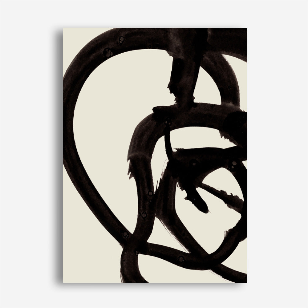 Shop Mono Brush 2 Canvas Print a painted abstract themed framed canvas wall art print from The Print Emporium artwork collection - Buy Australian made fine art painting style stretched canvas prints for the home and your interior decor space, TPE-DH-074-CA-35X46-NF