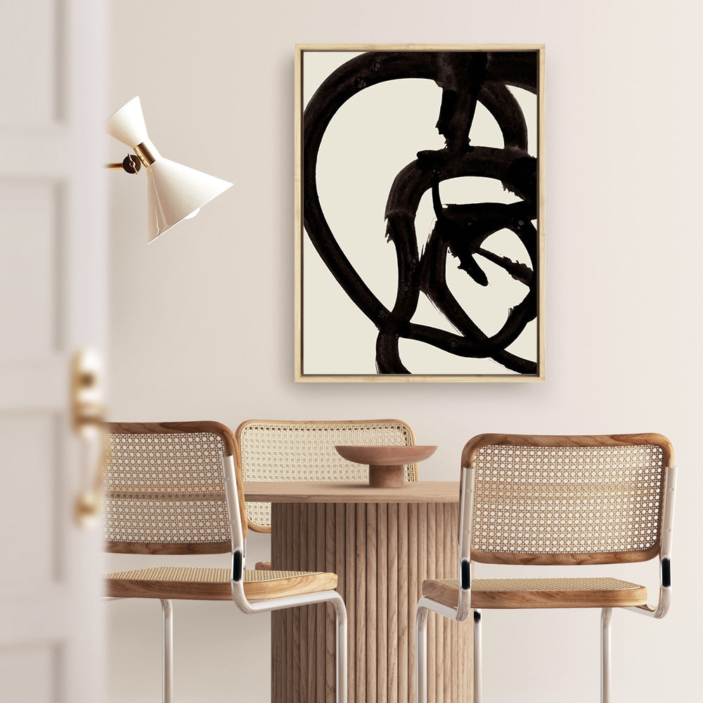 Shop Mono Brush 2 Canvas Print a painted abstract themed framed canvas wall art print from The Print Emporium artwork collection - Buy Australian made fine art painting style stretched canvas prints for the home and your interior decor space, TPE-DH-074-CA-35X46-NF