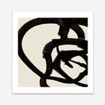 Shop Mono Brush 2 (Square) Art Print a painted abstract themed wall art print from The Print Emporium wall artwork collection - Buy Australian made fine art painting style poster and framed prints for the home and your interior decor room, TPE-DH-297-AP