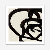 Shop Mono Brush 2 (Square) Art Print a painted abstract themed wall art print from The Print Emporium wall artwork collection - Buy Australian made fine art painting style poster and framed prints for the home and your interior decor room, TPE-DH-297-AP