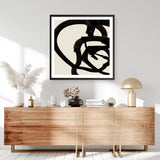 Shop Mono Brush 2 (Square) Art Print a painted abstract themed wall art print from The Print Emporium wall artwork collection - Buy Australian made fine art painting style poster and framed prints for the home and your interior decor room, TPE-DH-297-AP