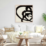 Shop Mono Brush 2 (Square) Art Print a painted abstract themed wall art print from The Print Emporium wall artwork collection - Buy Australian made fine art painting style poster and framed prints for the home and your interior decor room, TPE-DH-297-AP