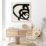 Shop Mono Brush 2 (Square) Art Print a painted abstract themed wall art print from The Print Emporium wall artwork collection - Buy Australian made fine art painting style poster and framed prints for the home and your interior decor room, TPE-DH-297-AP