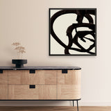 Shop Mono Brush 2 (Square) Art Print a painted abstract themed wall art print from The Print Emporium wall artwork collection - Buy Australian made fine art painting style poster and framed prints for the home and your interior decor room, TPE-DH-297-AP