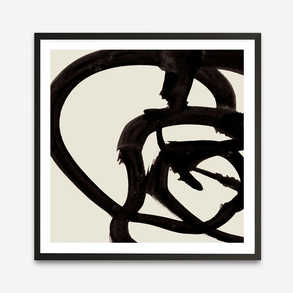 Shop Mono Brush 2 (Square) Art Print a painted abstract themed wall art print from The Print Emporium wall artwork collection - Buy Australian made fine art painting style poster and framed prints for the home and your interior decor room, TPE-DH-297-AP