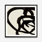 Shop Mono Brush 2 (Square) Art Print a painted abstract themed wall art print from The Print Emporium wall artwork collection - Buy Australian made fine art painting style poster and framed prints for the home and your interior decor room, TPE-DH-297-AP