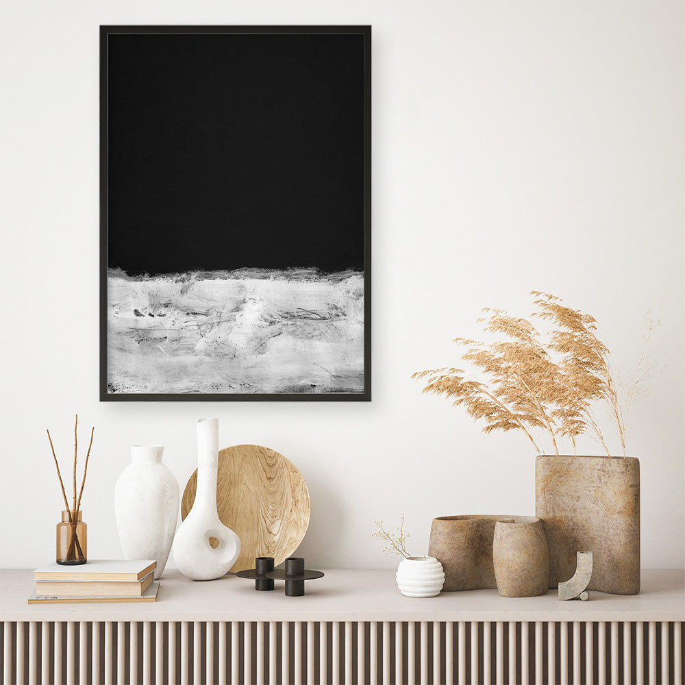 Shop Mono Horizon Art Print a painted abstract themed wall art print from The Print Emporium wall artwork collection - Buy Australian made fine art painting style poster and framed prints for the home and your interior decor room, TPE-DH-355-AP
