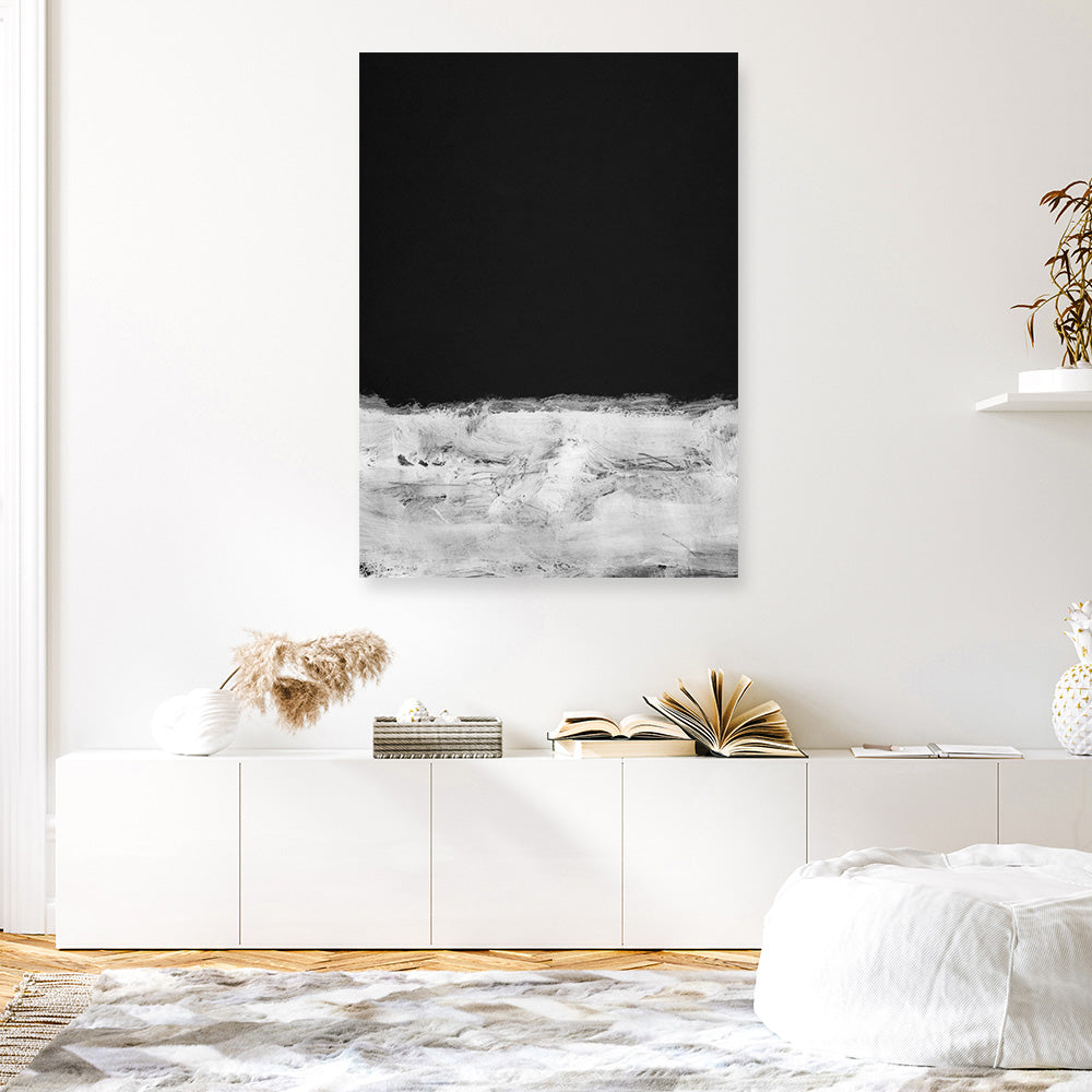 Shop Mono Horizon Canvas Print a painted abstract themed framed canvas wall art print from The Print Emporium artwork collection - Buy Australian made fine art painting style stretched canvas prints for the home and your interior decor space, TPE-DH-355-CA-35X46-NF