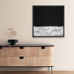 Shop Mono Horizon (Square) Art Print a painted abstract themed wall art print from The Print Emporium wall artwork collection - Buy Australian made fine art painting style poster and framed prints for the home and your interior decor room, TPE-DH-166-AP