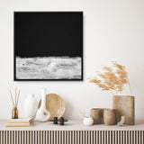 Shop Mono Horizon (Square) Canvas Print a painted abstract themed framed canvas wall art print from The Print Emporium artwork collection - Buy Australian made fine art painting style stretched canvas prints for the home and your interior decor space, TPE-DH-166-CA-40X40-NF