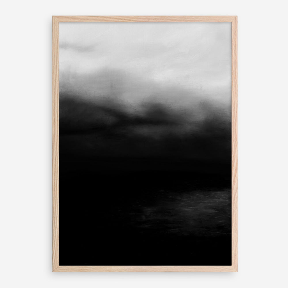 Shop Monochrome Horizon Art Print a painted style wall art print from The Print Emporium wall artwork collection - Buy Australian made fine art painting style poster and framed prints for the home and your interior decor room, TPE-484-AP