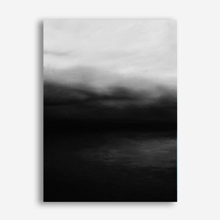 Shop Monochrome Horizon Canvas Print a painted style framed canvas wall art print from The Print Emporium artwork collection - Buy Australian made fine art painting style stretched canvas prints for the home and your interior decor space, TPE-484-CA-35X46-NF