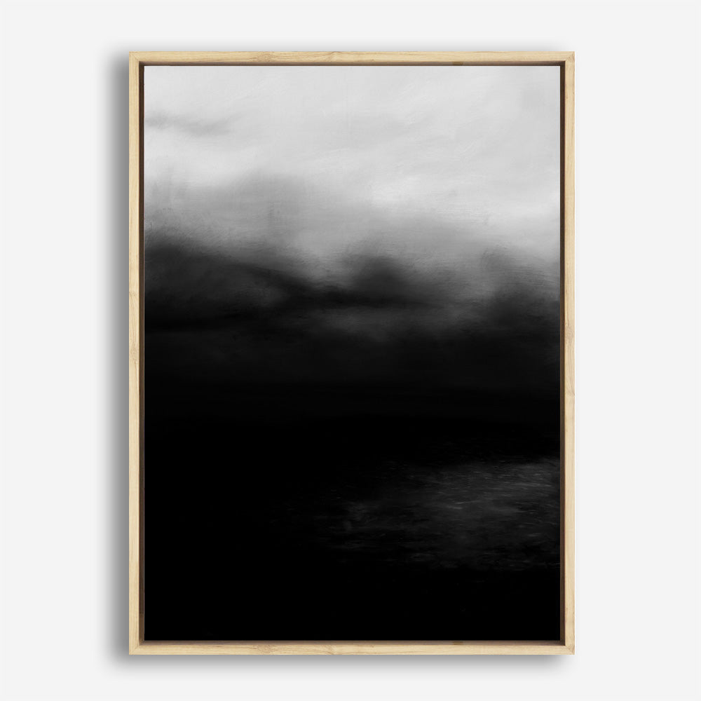 Shop Monochrome Horizon Canvas Print a painted style framed canvas wall art print from The Print Emporium artwork collection - Buy Australian made fine art painting style stretched canvas prints for the home and your interior decor space, TPE-484-CA-35X46-NF