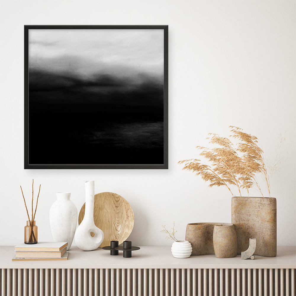 Shop Monochrome Horizon (Square) Art Print a painted style wall art print from The Print Emporium wall artwork collection - Buy Australian made fine art painting style poster and framed prints for the home and your interior decor room, TPE-483-AP