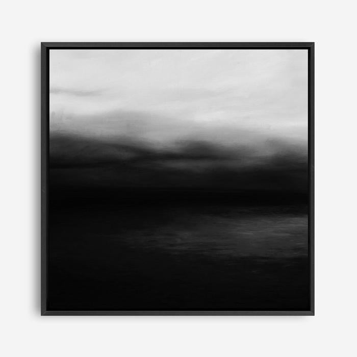 Shop Monochrome Horizon (Square) Canvas Print a painted style framed canvas wall art print from The Print Emporium artwork collection - Buy Australian made fine art painting style stretched canvas prints for the home and your interior decor space, TPE-483-CA-40X40-NF