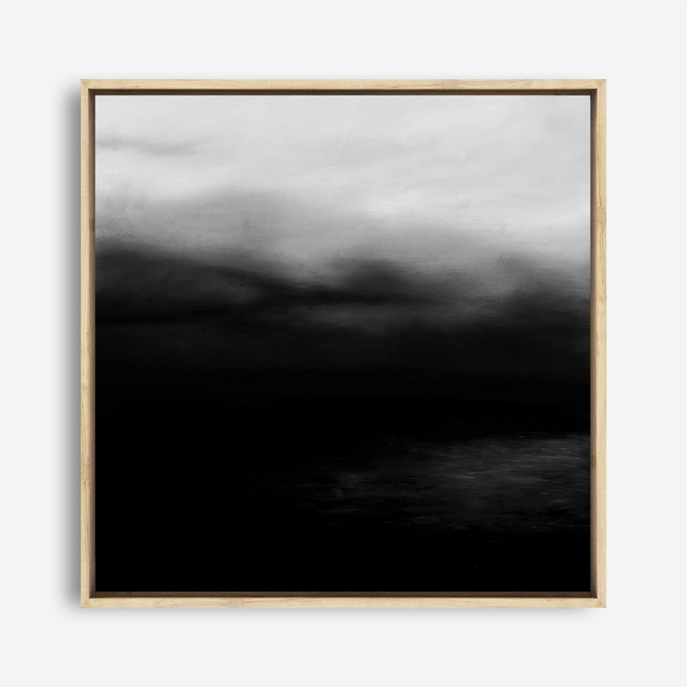 Shop Monochrome Horizon (Square) Canvas Print a painted style framed canvas wall art print from The Print Emporium artwork collection - Buy Australian made fine art painting style stretched canvas prints for the home and your interior decor space, TPE-483-CA-40X40-NF