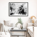 Shop Monochrome Palms Photo Art Print a coastal themed photography wall art print from The Print Emporium wall artwork collection - Buy Australian made fine art poster and framed prints for the home and your interior decor, TPE-544-AP