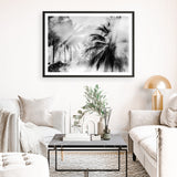 Shop Monochrome Palms Photo Art Print a coastal themed photography wall art print from The Print Emporium wall artwork collection - Buy Australian made fine art poster and framed prints for the home and your interior decor, TPE-544-AP