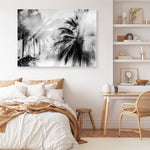 Shop Monochrome Palms Photo Canvas Print a coastal themed photography framed stretched canvas print from The Print Emporium wall artwork collection - Buy Australian made prints for the home and your interior decor space, TPE-544-CA-35X46-NF