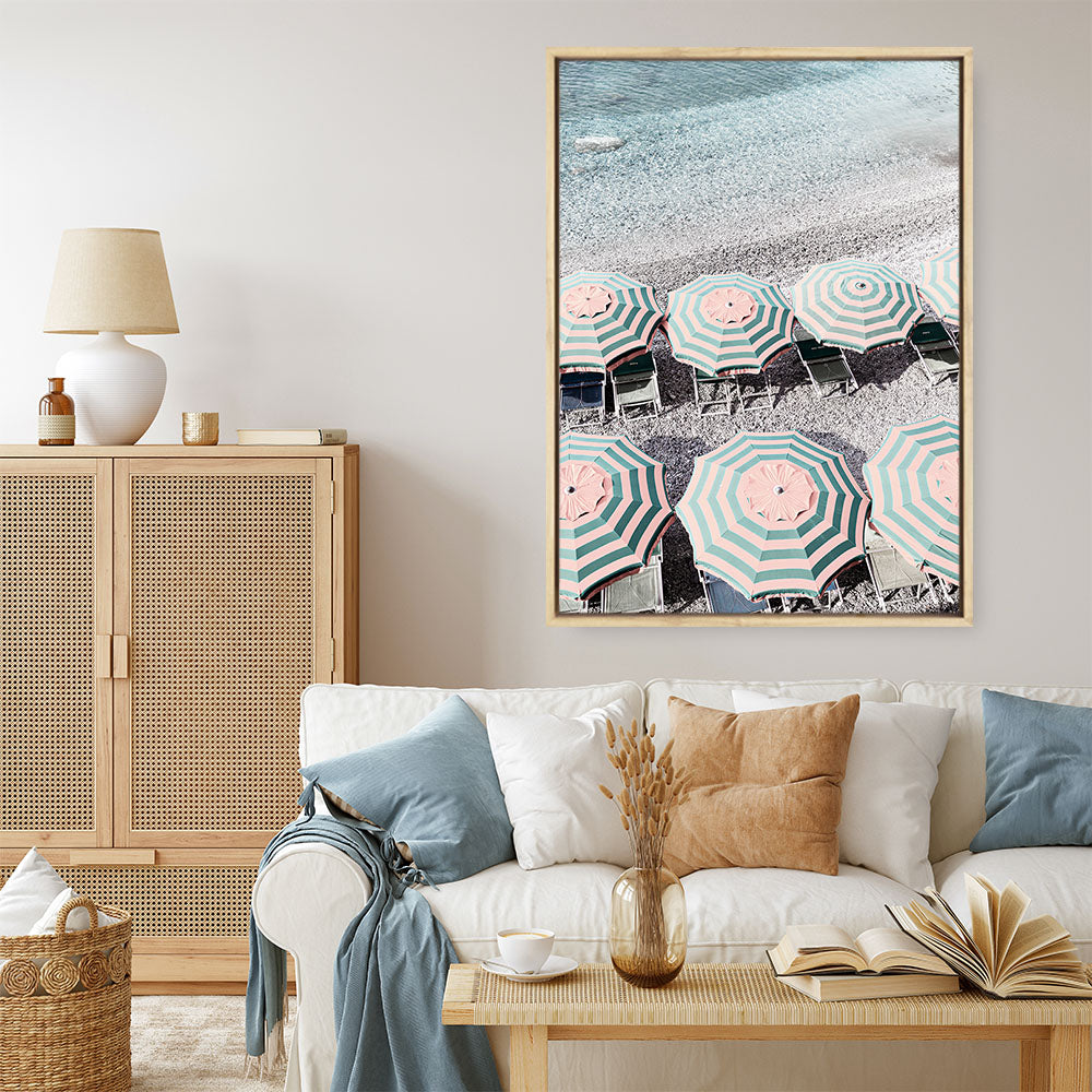 Shop Monterosso Italy I Photo Canvas Print a coastal themed photography framed stretched canvas print from The Print Emporium wall artwork collection - Buy Australian made prints for the home and your interior decor space, TPE-1200-CA-35X46-NF