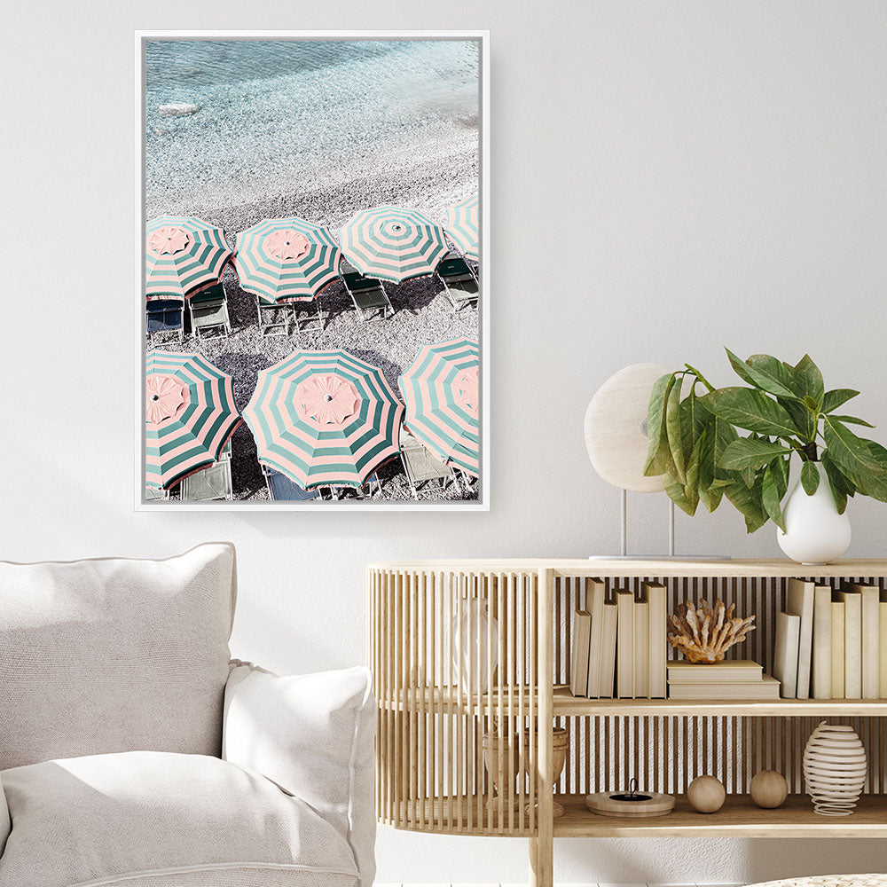 Shop Monterosso Italy I Photo Canvas Print a coastal themed photography framed stretched canvas print from The Print Emporium wall artwork collection - Buy Australian made prints for the home and your interior decor space, TPE-1200-CA-35X46-NF