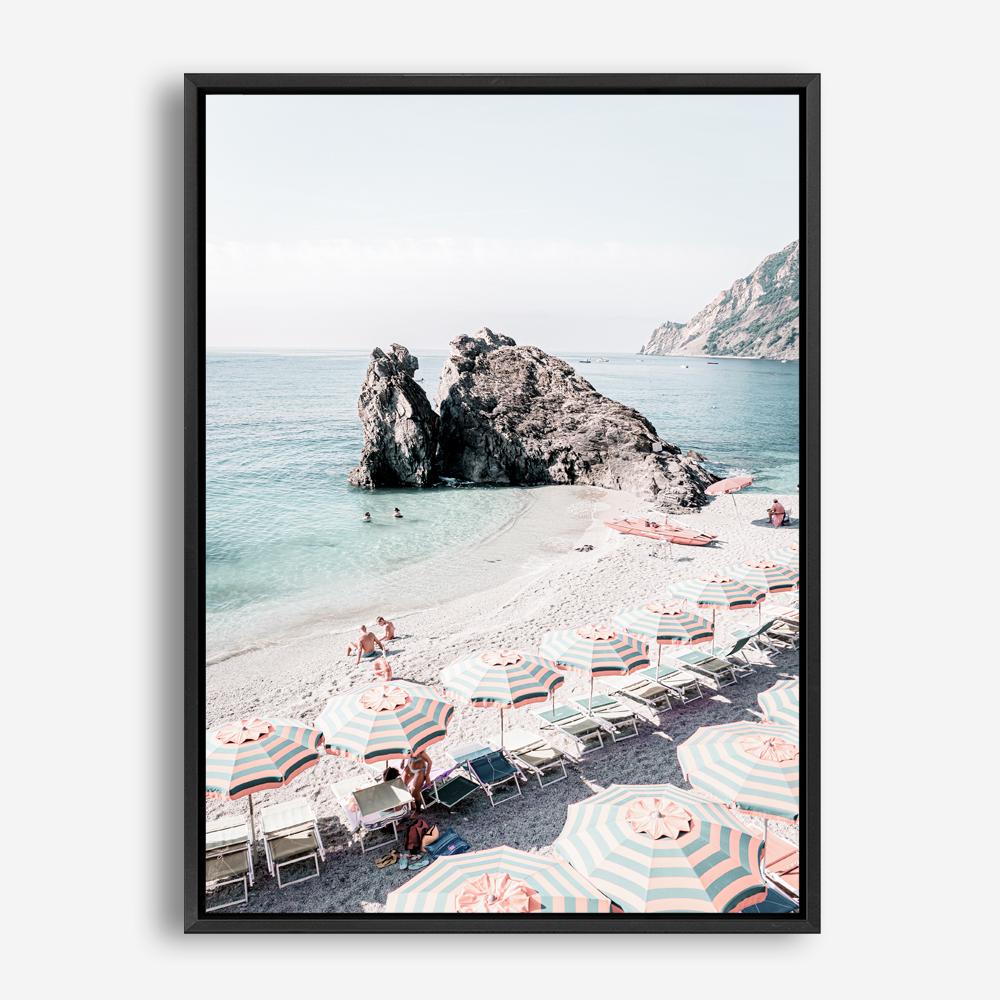 Shop Monterosso Italy II Photo Canvas Print a coastal themed photography framed stretched canvas print from The Print Emporium wall artwork collection - Buy Australian made prints for the home and your interior decor space, TPE-1201-CA-35X46-NF