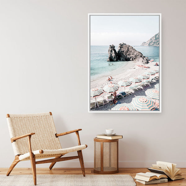 Shop Monterosso Italy II Photo Canvas Print a coastal themed photography framed stretched canvas print from The Print Emporium wall artwork collection - Buy Australian made prints for the home and your interior decor space, TPE-1201-CA-35X46-NF