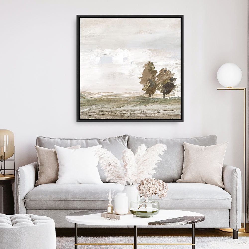 Shop Morning Crisp I (Square) Canvas Print a painted abstract themed framed canvas wall art print from The Print Emporium artwork collection - Buy Australian made fine art painting style stretched canvas prints for the home and your interior decor space, TPE-PC-LE201-CA-40X40-NF
