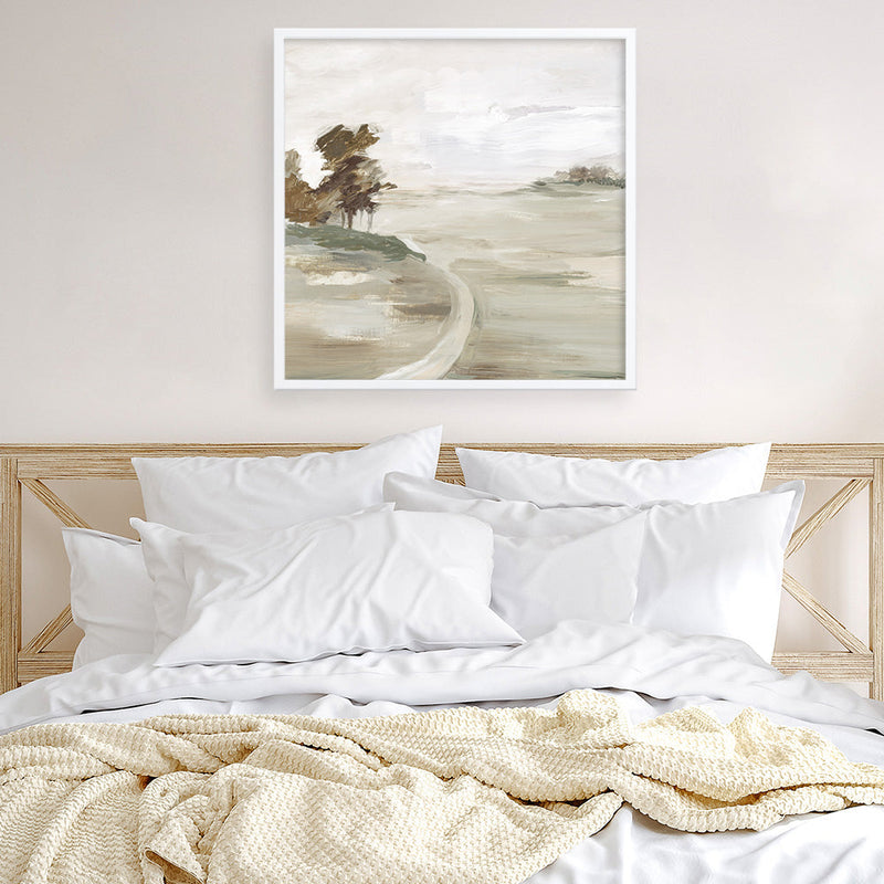 Shop Morning Crisp II (Square) Art Print a painted abstract themed wall art print from The Print Emporium wall artwork collection - Buy Australian made fine art painting style poster and framed prints for the home and your interior decor room, TPE-PC-LE202-AP