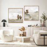 Shop Morning Crisp II (Square) Canvas Print a painted abstract themed framed canvas wall art print from The Print Emporium artwork collection - Buy Australian made fine art painting style stretched canvas prints for the home and your interior decor space, TPE-PC-LE202-CA-40X40-NF