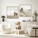 Shop Morning Crisp II (Square) Canvas Print a painted abstract themed framed canvas wall art print from The Print Emporium artwork collection - Buy Australian made fine art painting style stretched canvas prints for the home and your interior decor space, TPE-PC-LE202-CA-40X40-NF