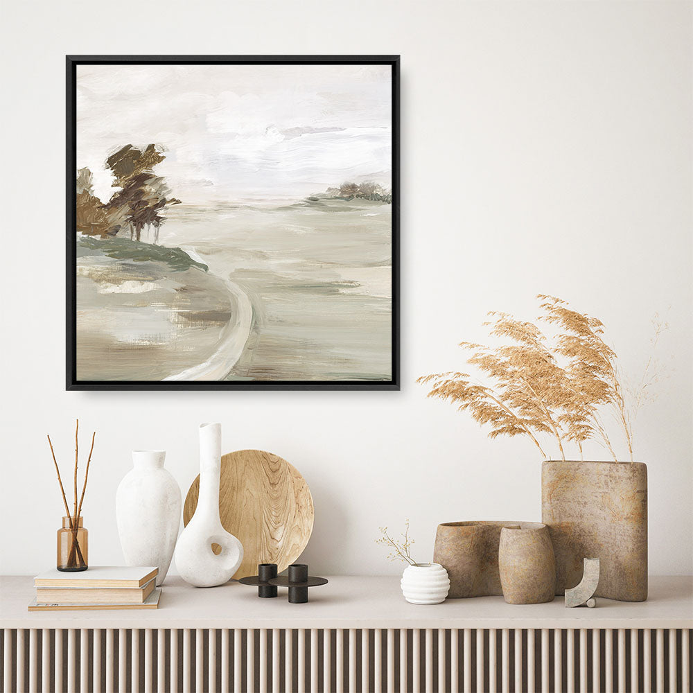 Shop Morning Crisp II (Square) Canvas Print a painted abstract themed framed canvas wall art print from The Print Emporium artwork collection - Buy Australian made fine art painting style stretched canvas prints for the home and your interior decor space, TPE-PC-LE202-CA-40X40-NF